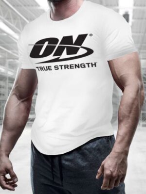 Optimum Nutrition Men´s T-shirt True Strength White  XXL