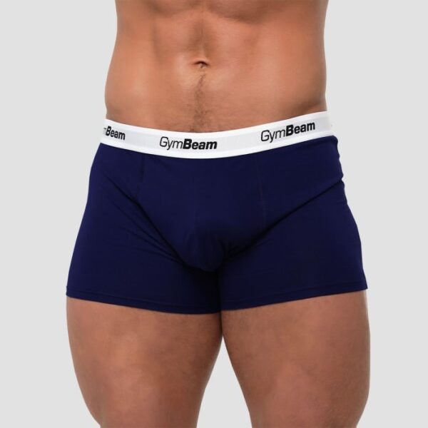 GymBeam Pánske boxerky Essentials 3Pack Navy  LL