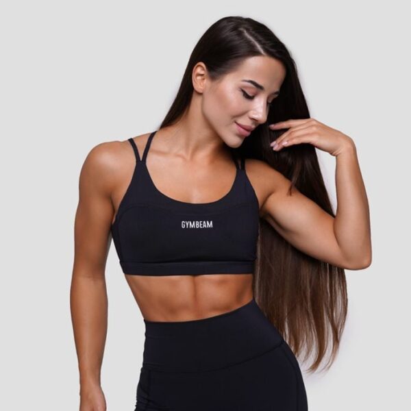 GymBeam Športová podprsenka FIT Black  MM