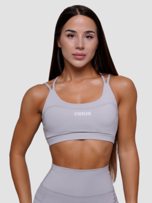 GymBeam Športová podprsenka FIT Mist Grey  XSXS