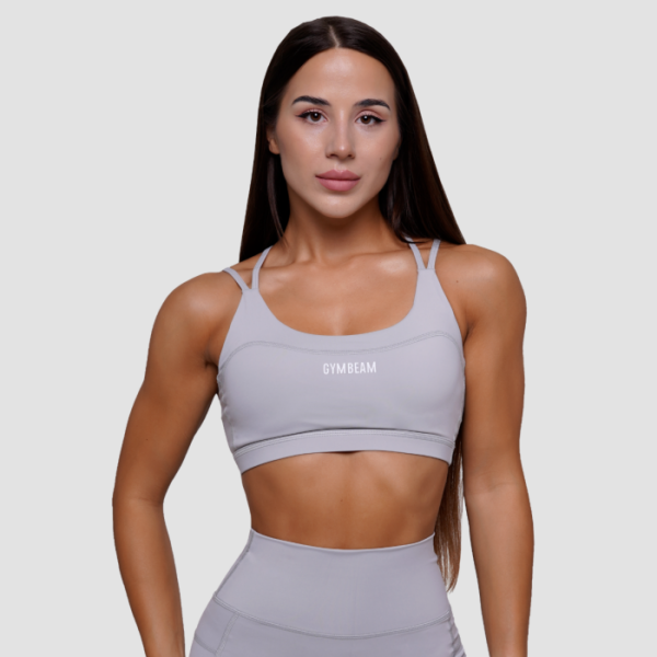 GymBeam Športová podprsenka FIT Mist Grey  XSXS