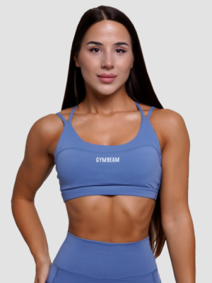 GymBeam Športová podprsenka FIT Steel Blue  SS