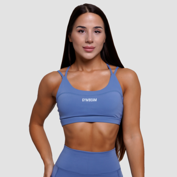 GymBeam Športová podprsenka FIT Steel Blue  SS