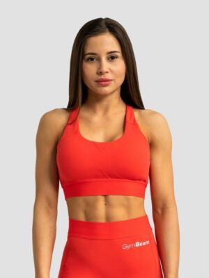 GymBeam Športová podprsenka Limitless Hot Red  XXLXXL