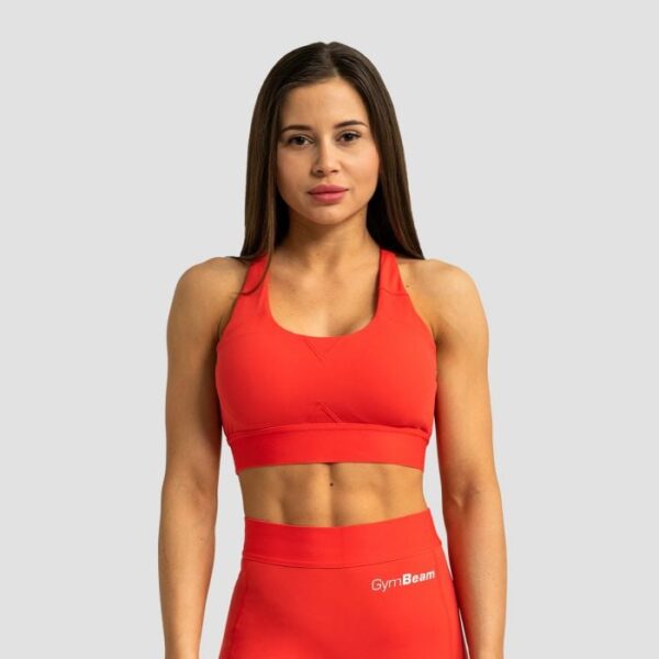 GymBeam Športová podprsenka Limitless Hot Red  XXLXXL