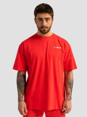 GymBeam Tričko Oversized Limitless Hot Red  XXXLXXXL