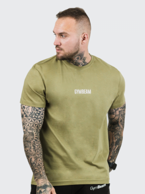 GymBeam Tričko FIT Olive  XXL