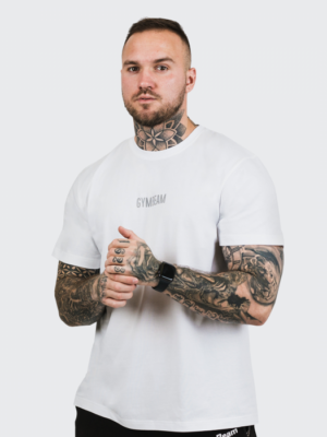 GymBeam Tričko FIT White  XXXL