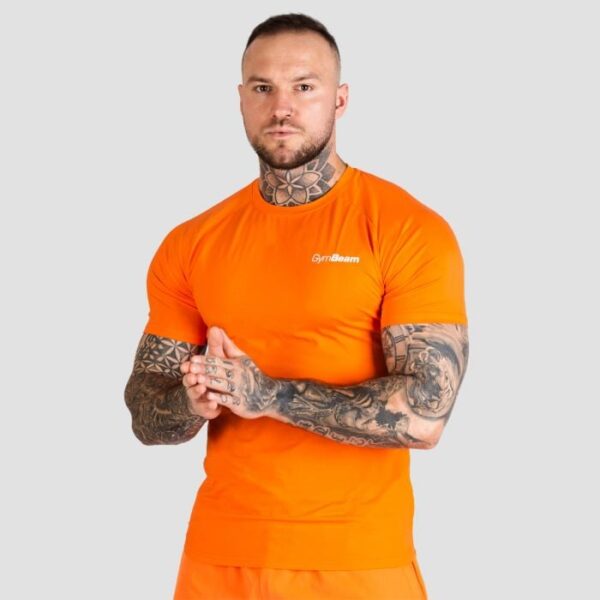 GymBeam Tričko Fitted TRN Orange  XXXLXXXL