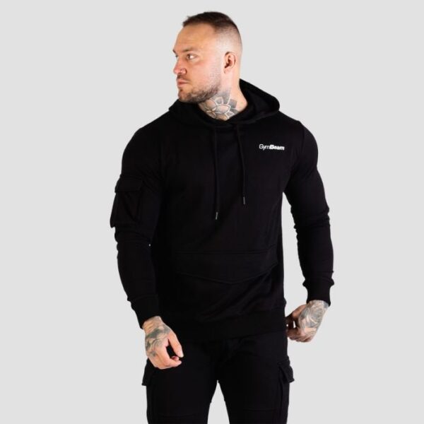 GymBeam Mikina TRN Hoodie Black  XXXLXXXL