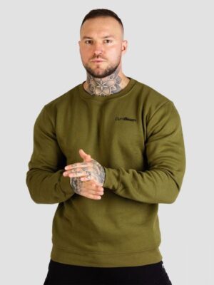 GymBeam Mikina Basic Jumper Military Green  XXXLXXXL