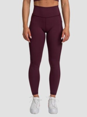 GymBeam Dámske legíny Mesh Panel Eggplant  XSXS