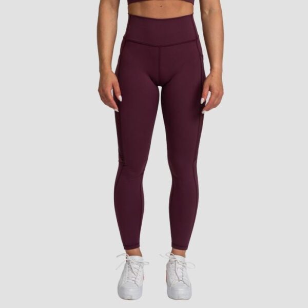 GymBeam Dámske legíny Mesh Panel Eggplant  XSXS