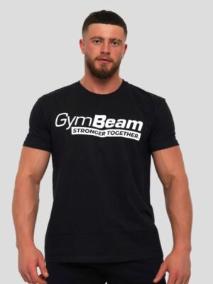 GymBeam Tričko Stronger Together Black  SS