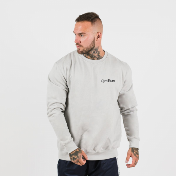 GymBeam Mikina PRO Jumper Moon Grey Black  S