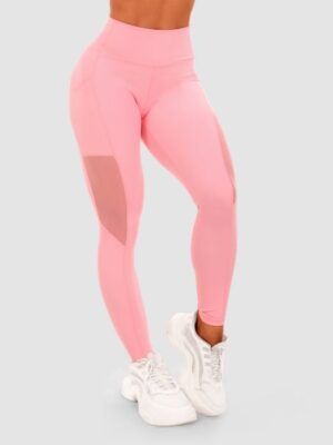 GymBeam Dámske legíny Mesh Panel pink  XSXS