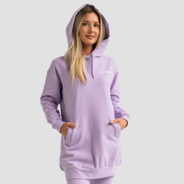 GymBeam Dámska Longline mikina Limitless Lavender  XXLXXL