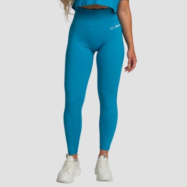 GymBeam Dámske legíny High-waist Limitless Aquamarine  LL