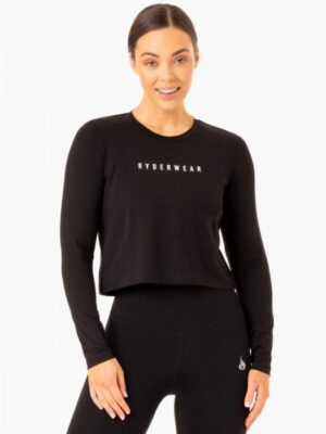 Ryderwear Dámske tričko Long Sleeve Top Foundation Black  L