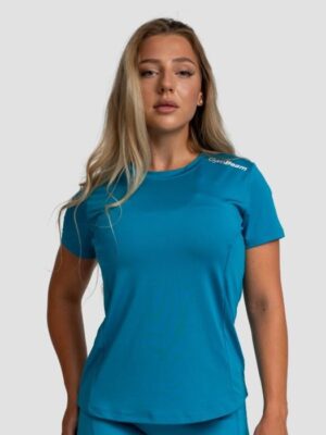 GymBeam Dámske športové tričko Limitless Aquamarine  XXLXXL