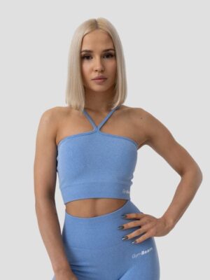 GymBeam Športová podprsenka Halter FLO Blue  MM