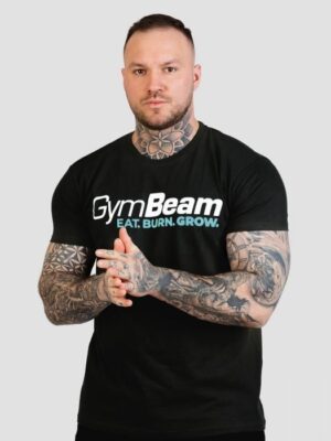 GymBeam Tričko Grow Black  SS