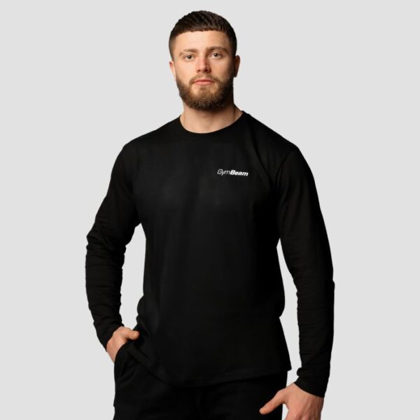 GymBeam Tričko s dlhým rukávom Basic Black  SS