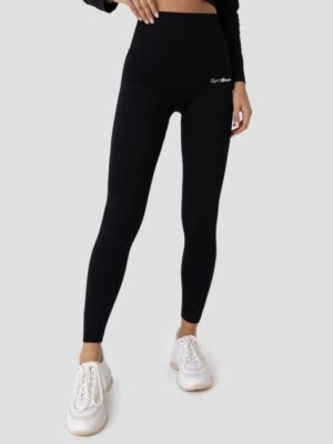 GymBeam Dámske legíny Ribbed FLO Black  SS