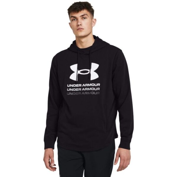 Under Armour Mikina Rival Terry Graphic HD Black  XXL