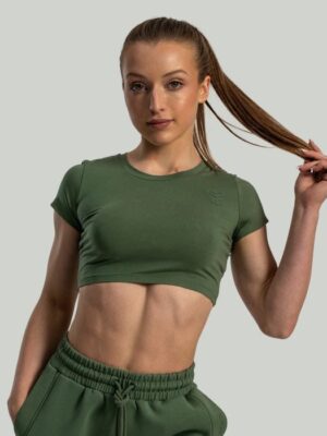 STRIX Dámske tričko Essential CropTop Cedar Green  XSXS