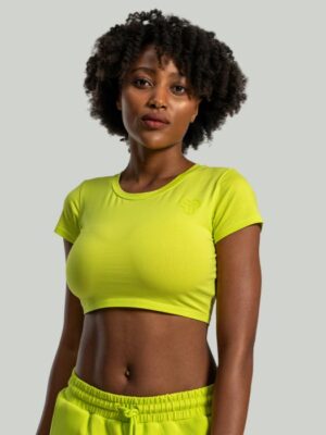 STRIX Dámske tričko Essential CropTop Chartreuse  XSXS