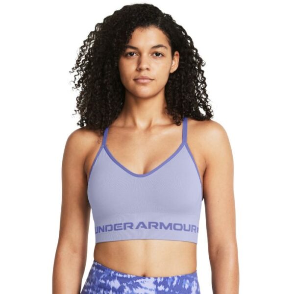 Under Armour Podprsenka Seamless Low Long Bra Purple  XSXS