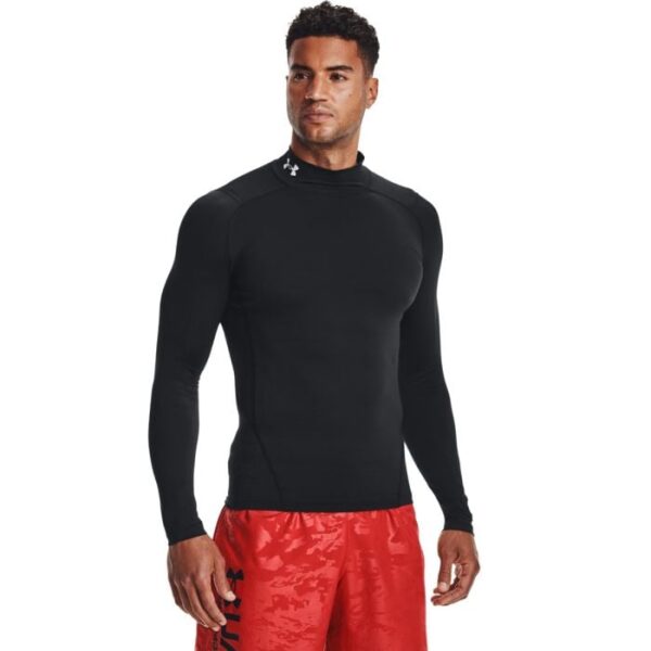 Under Armour Kompresné tričko HG Armour Comp Mock LS Black  LL