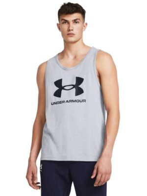 Under Armour Tielko SPORTSTYLE LOGO TANK Grey  SS