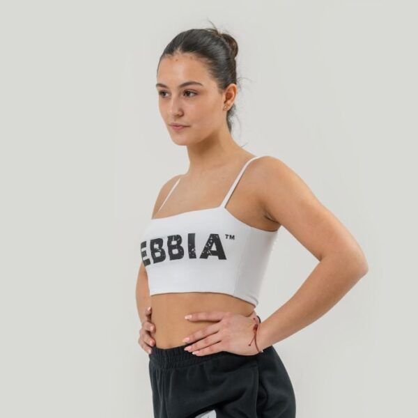 NEBBIA Bandeau športová podprsenka Back Check White  MM