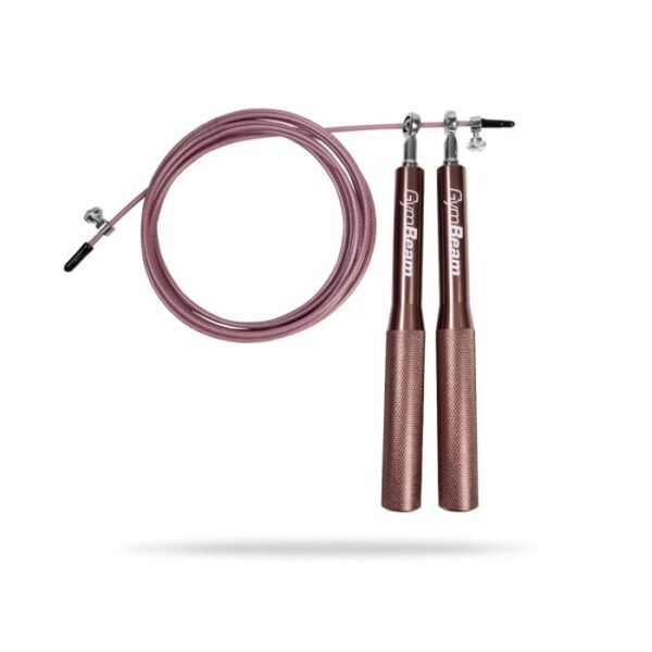 GymBeam Švihadlo Metal Jumping Rope Rose Gold