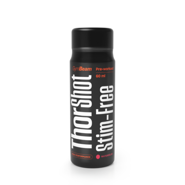 GymBeam Thor Stim-free shot 20 x 60 ml vodný melón