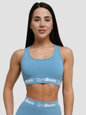 GymBeam Športová podprsenka Simple Steel Grey  SS