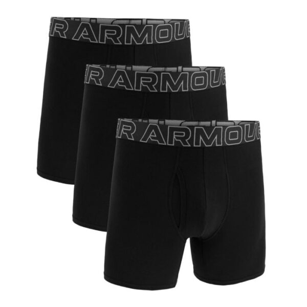 Under Armour Pánske boxerky M Perf Cotton 6in 3pack Black  SS