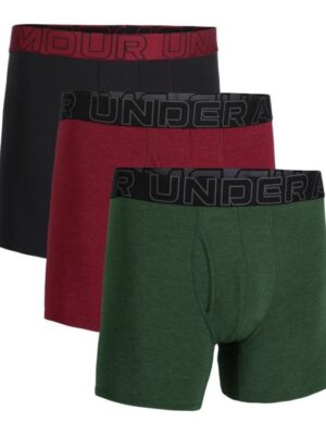 Under Armour Pánske boxerky M Perf Cotton 6in 3pack Green  SS