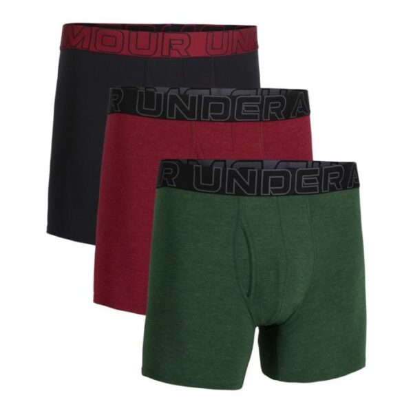 Under Armour Pánske boxerky M Perf Cotton 6in 3pack Green  SS