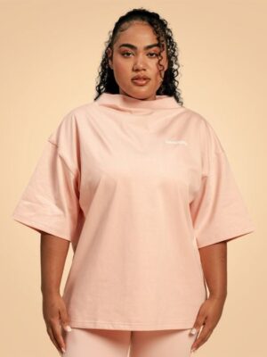 BeastPink Dámske tričko Oversized Bliss Pink  SS