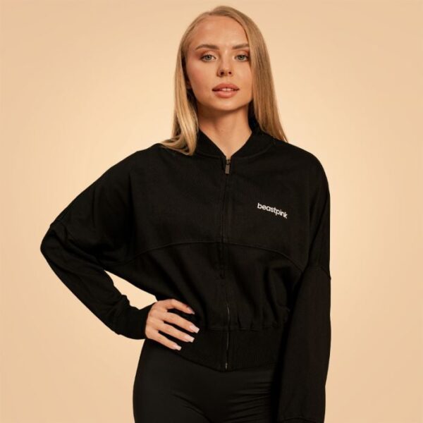 BeastPink Dámska mikina Zip-Up Bliss Black  XSXS