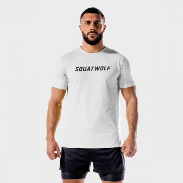 SQUATWOLF Tričko Iconic Muscle White  XXL