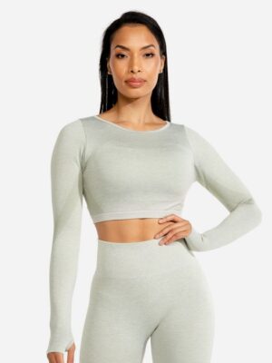 SQUATWOLF  Športový Top Seamless Crop Top Ice  L