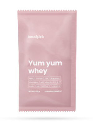 BeastPink Vzorka Yum Yum Whey 400 x 30g vanilková zmrzlina