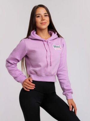 BeastPink Dámska mikina Crop Lila  L