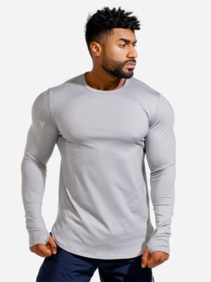 SQUATWOLF Long Sleeve Statement Muscle Grey  XXL