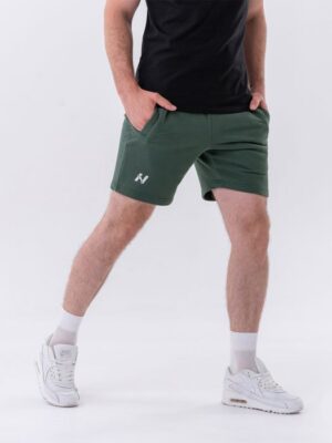 NEBBIA Pánske šortky  Relaxed-fit Dark Green  XXL