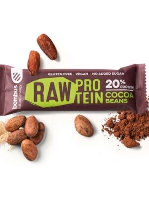 BOMBUS RAW PROTEIN 20 % 20 x 50 g kakaové bôby